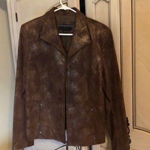 Larger leather jacket